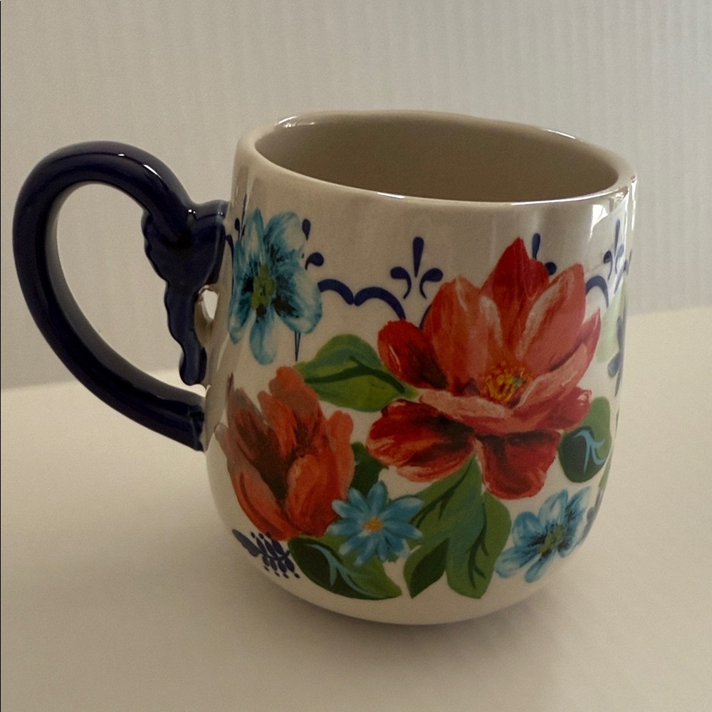The Pioneer Woman Floral Mug - Red and Blue - Picture 2 of 6